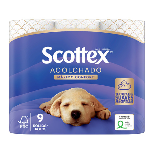 SCOTTEX ACOLCHADO HIGIENICO 9U