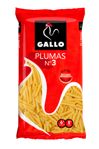 PASTA GALLO PLUMAS Nª3 250G