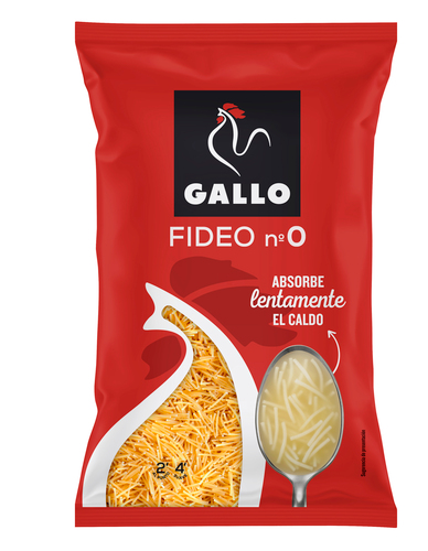 PASTA SOPA GALLO FIDEO N0 250G