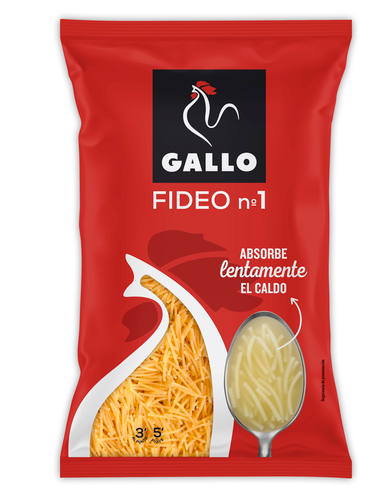 PASTA DE SOPA GALLO FIDEO 1 250G