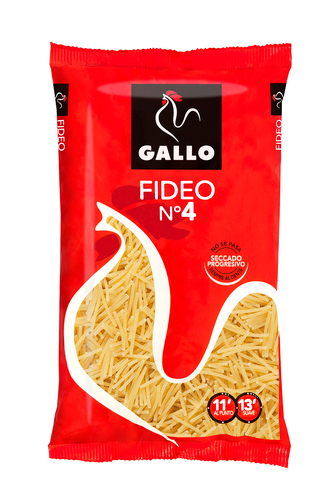 PASTA SOPA GALLO FIDEO 4 (250G)