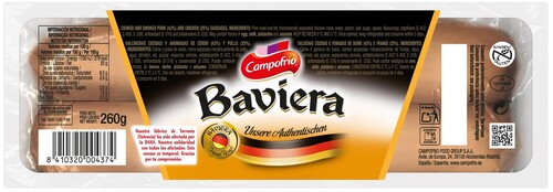 SALCHICHAS BAVIERA CAMPOFRIO 260G