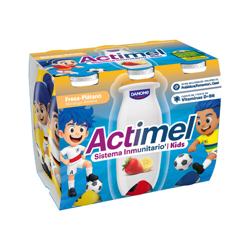 ACTIMEL FRESA PLATANO 6U