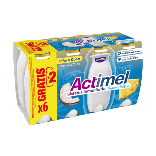ACTIMEL PINYA COCO 6+2