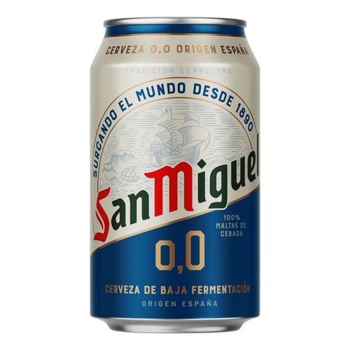 CERVEZA SAN MIGUEL LATA 0'0 33cl