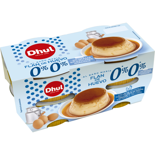 FLAN DHUL HUEVO 0%MATERIA GRASA P-4