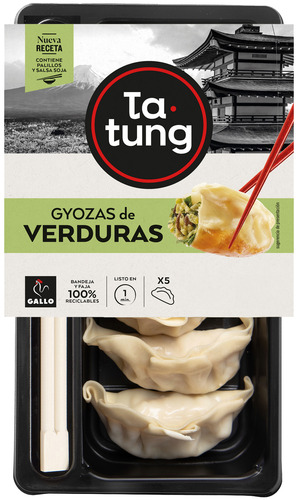 GYOZA VERDURES VAPOR 144g TATUNG