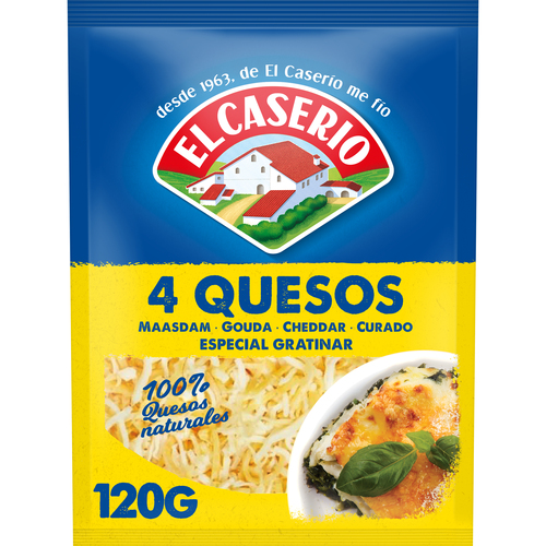 QUESO GRATINAR 4QUESOS EL CASERIO 130G