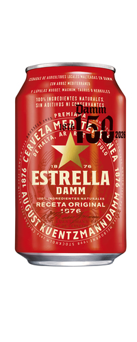 CERVEZA ESTRELLA DORADA LATA 33CL