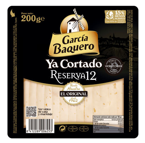 QUESO RVA. BAQUERO 150gr CORTADO