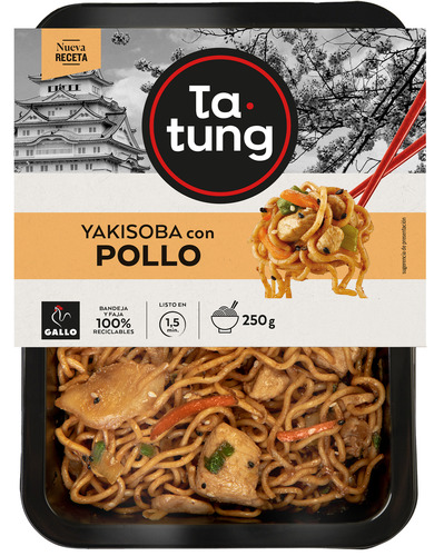 YAKISOBA AMB POLLASTRE 250g TATUNG